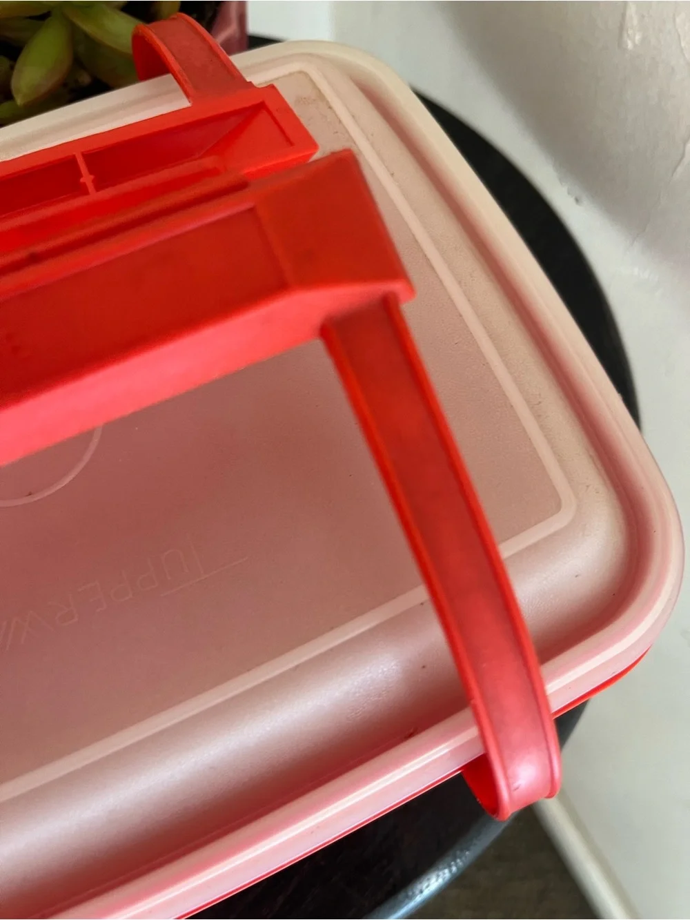 Lovely Vintage 60’s 70’s Bright Retro Red Lunch Box Set